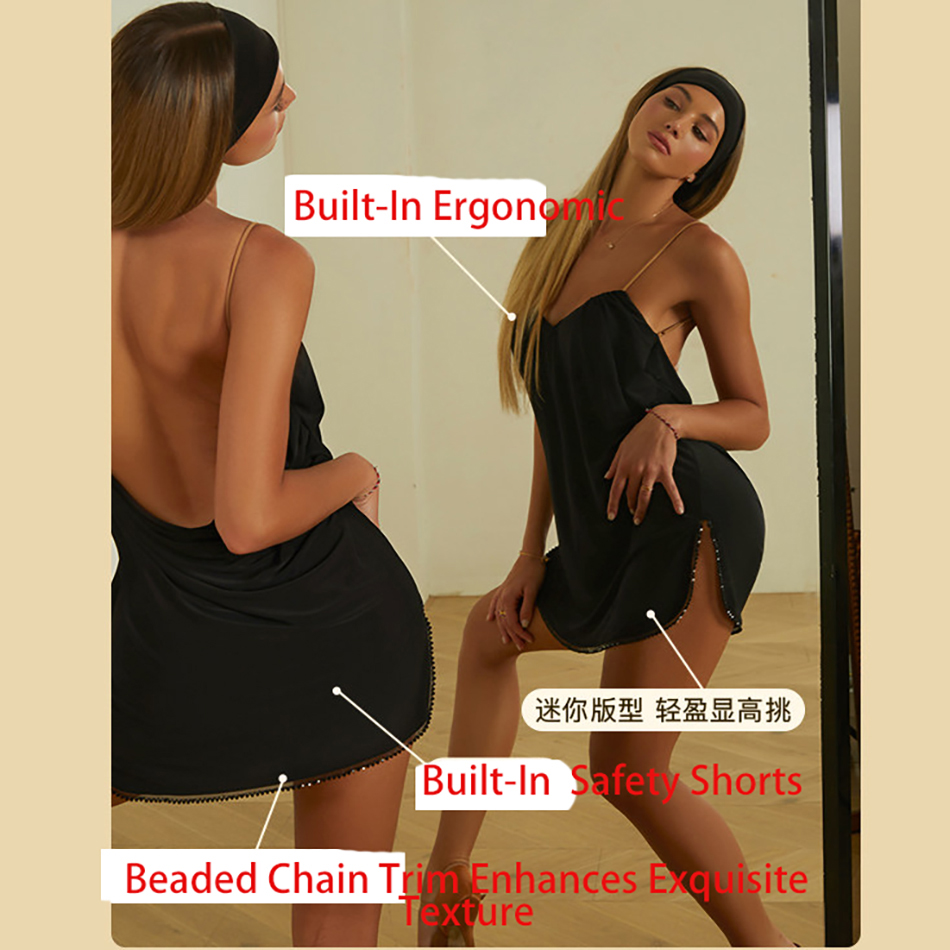 Robe de danse latine dos nu pour femme 2026 avec bordure perlée, tenue de scène professionnelle pour adulte 26011