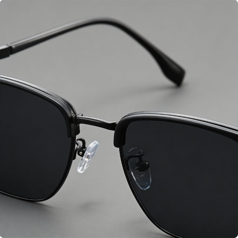 Lunettes de soleil vintage à monture carrée en métal pour hommes et femmes, lunettes de mode rétro unisexe avec protection UV400