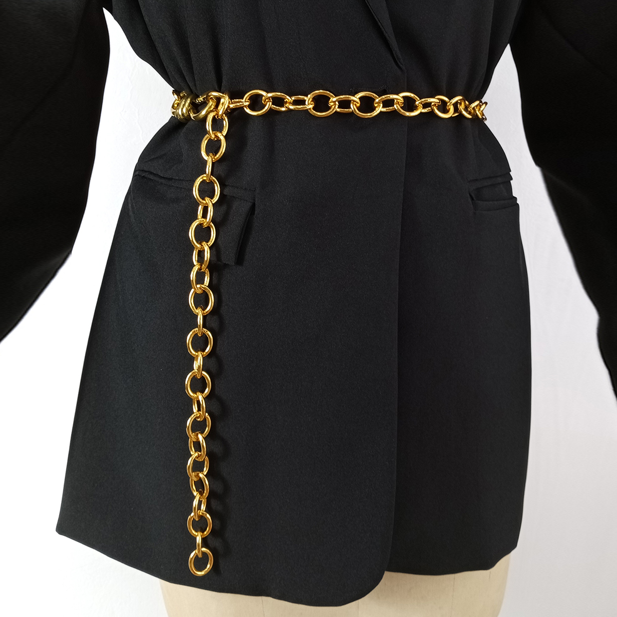 Ceintures à chaîne en or pour femmes, haute qualité, luxe, taille féminine, Punk, Corset en métal, robe pour filles, réglable, Riem