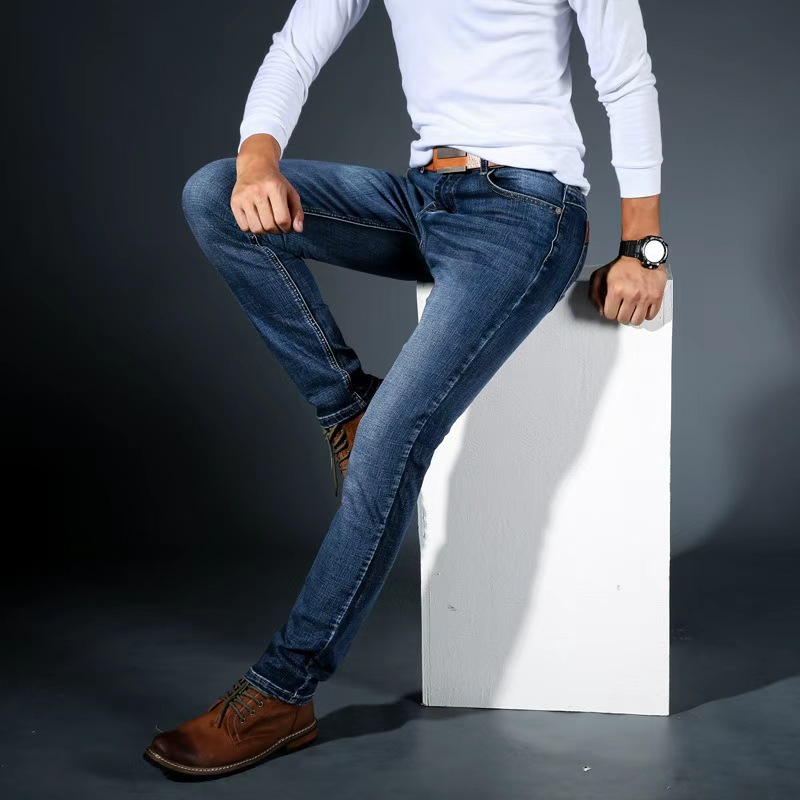 2025 hommes Denim jean mince été droit affaires doux mode nouveau haute qualité pantalon nouveautés livraison directe OL travail pantalon