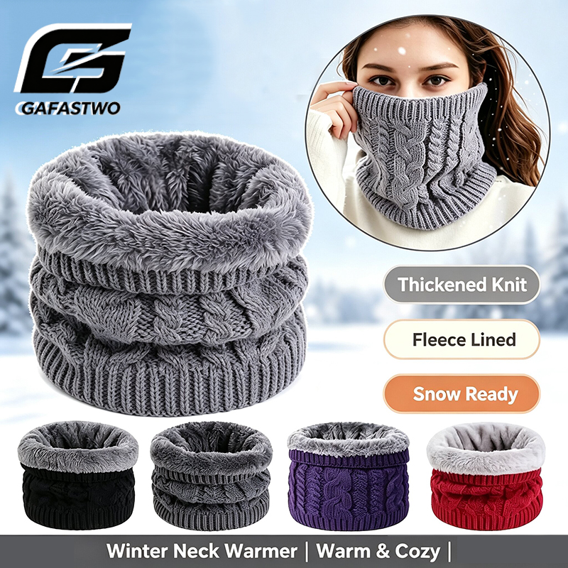 Écharpe Chauffante en Fibre de Polyester Tendance, Idéale comme Accessoire Confortable pour l'Hiver pour Hommes et Femmes par Temps Froid