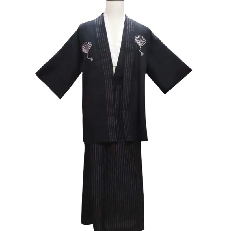 Kimono japonais pour homme, Yukata traditionnel, tenue vintage pour homme, costumes de danse de scène, vêtements de samouraï, vêtements asiatiques