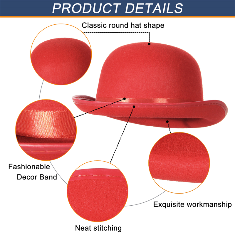 Halloween hommes femmes magicien chapeaux casquette Gentleman Jazz chapeau haut-de-forme noir rouge fête melon chapeau