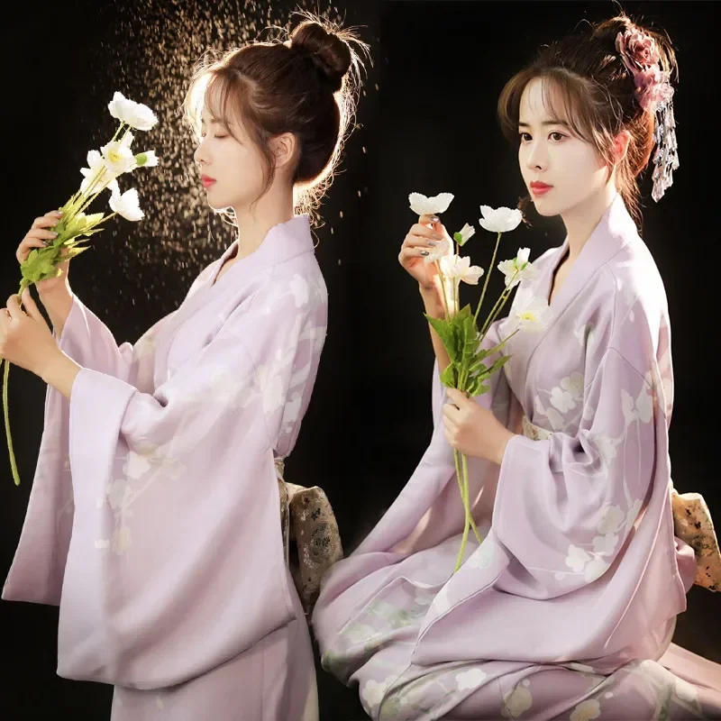 Robe Kimono Traditionnelle Japonaise pour Femme, Tenue de Soirée, Vêtements de Cosplay, Tenue de Photographie, 2025