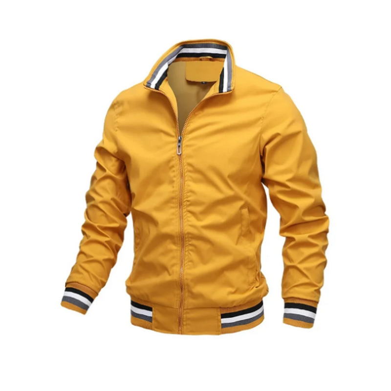 Blouson aviateur imperméable pour hommes, veste décontractée, manteau de sport, coupe-vent, vêtements de plein air, blanc, mode, printemps, été