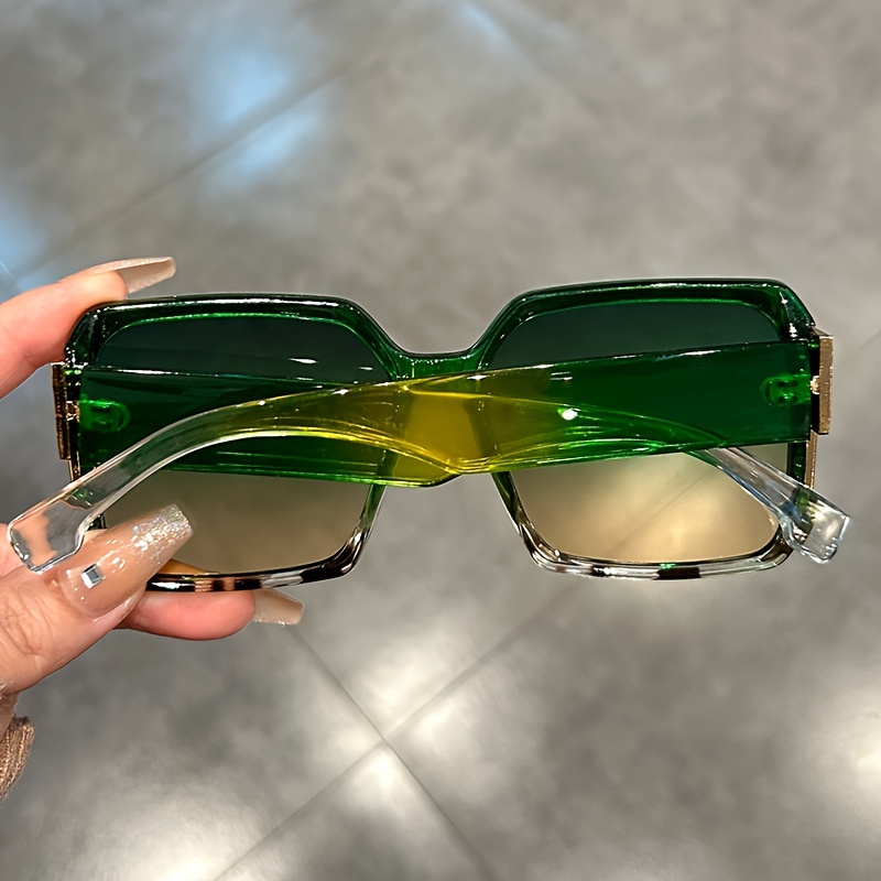 Lunettes de soleil carrées Extra larges pour hommes et femmes, lunettes de couleur dégradée de marque, fête d'été