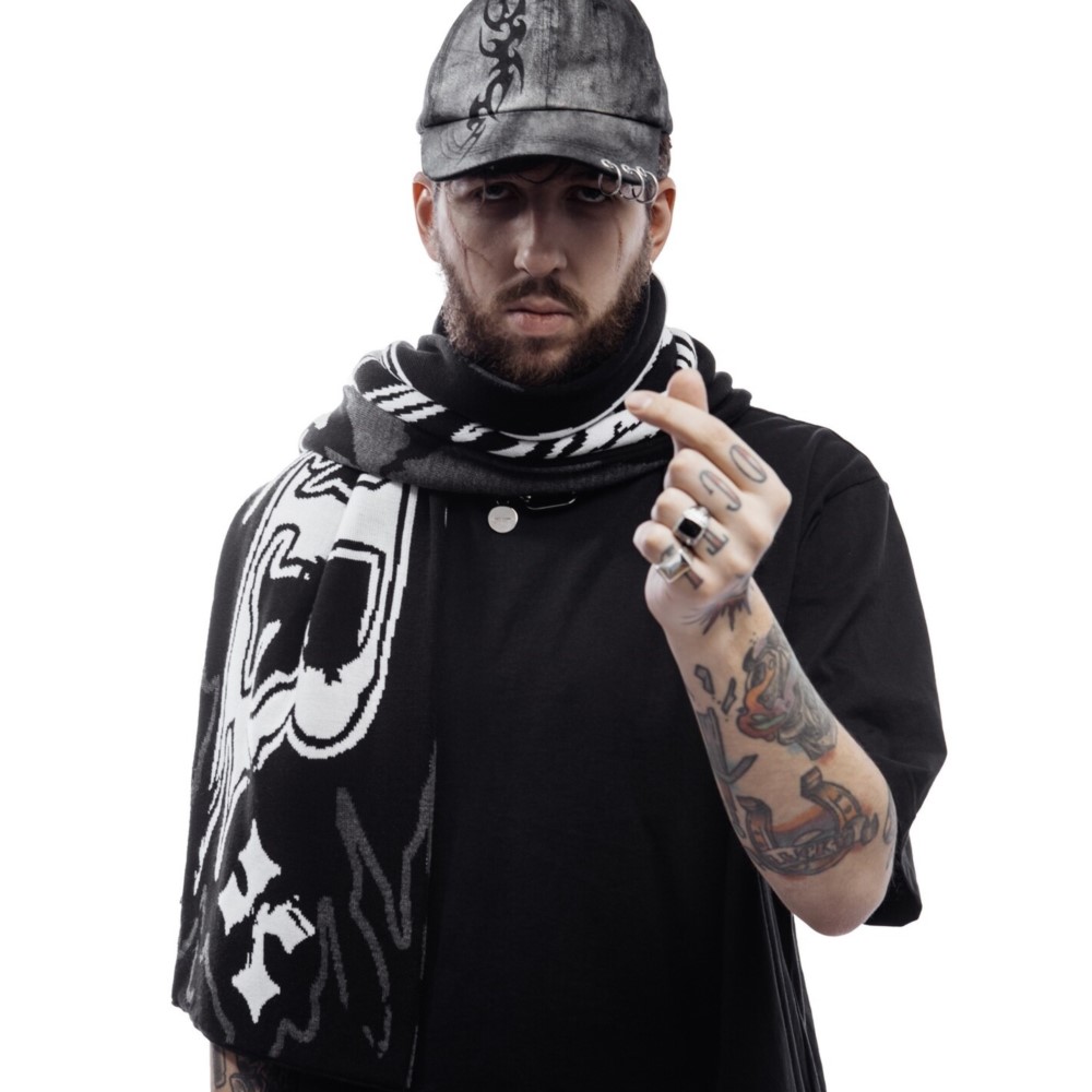 Écharpe Kpop pour hommes et femmes, Streetwear Y2K, Sober 2, Tricot, Lettre Goth, Châle, Écharpes, Mode coréenne, Hip Hop, Chaud, Accessoires unisexes, Hiver