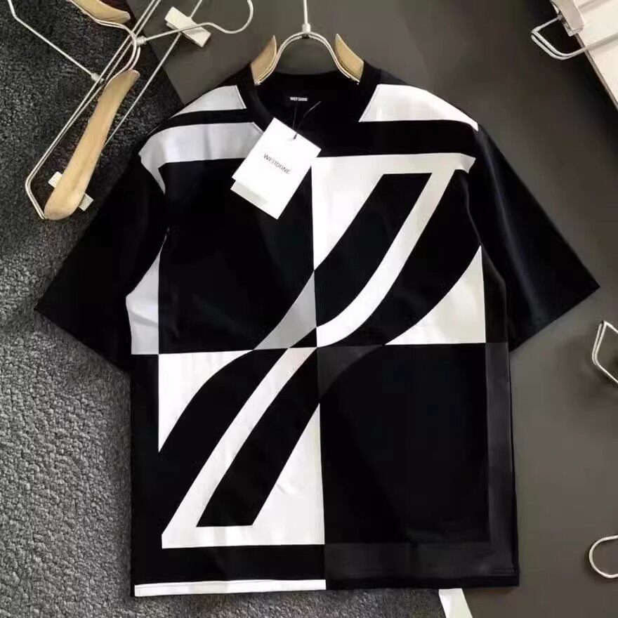 Nouveauté été : T-shirts patchwork unisexe de haute qualité - Coupe ample 100% coton à manches courtes