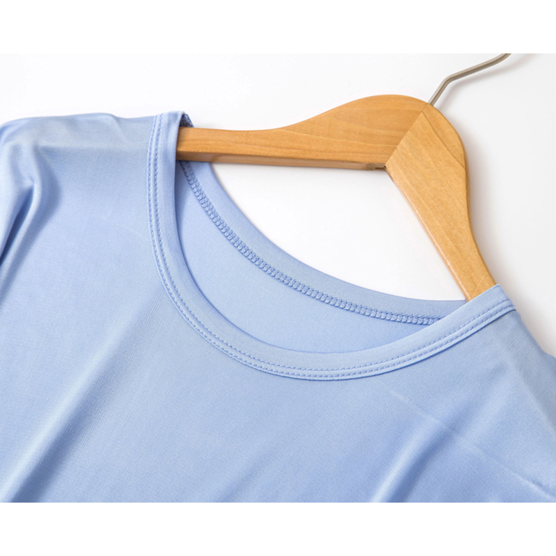 70% soie véritable hommes T-Shirts t-shirt à manches courtes col rond basique été hauts homme ample