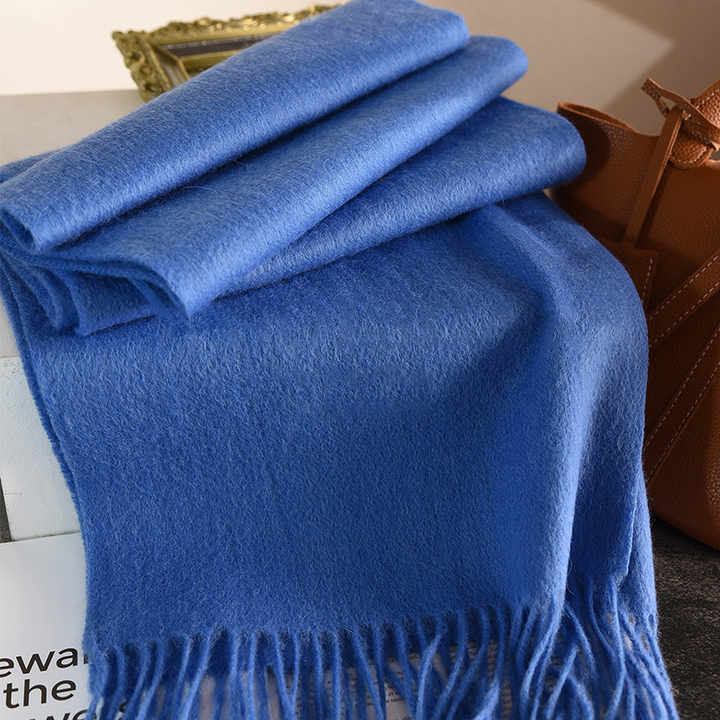 100% laine hiver écharpe pour femmes longue chaude cachemire foulards Hijab solide dame châle enveloppement femme Pashmina Bandana foulards nouveau