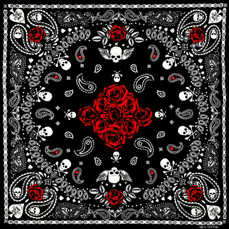 55X55 cm nouvelle écharpe carrée Hip Hop rouge Paisley Bandana chapeaux main foulard bandeau de cheveux écharpe cou poignet enveloppement bande couvre-chef cadeau