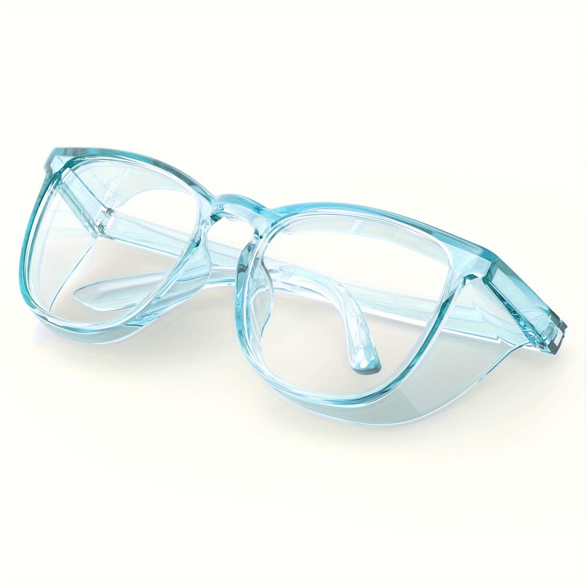 1 paire de lunettes de sécurité élégantes, transparentes, Anti-buée, anti-rayures, anti-bleu, accessoires pour hommes et femmes