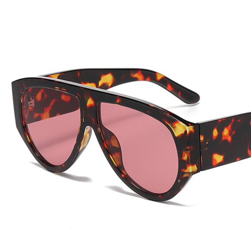 Marque surdimensionné pilote lunettes de soleil pour femmes mode grand cadre rouge Punk lunettes de soleil hommes Vintage luxe concepteur coupe-vent populaire