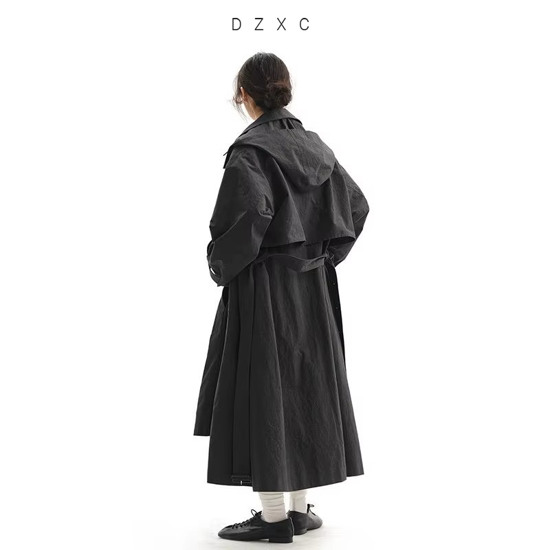 Libre et confortable~ Trench-coat mi-long pour femmes, veste entièrement en coton, nouveau style printemps 2026