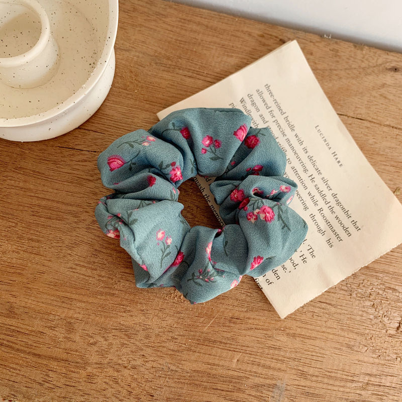 5 pièces de petits serre-têtes en tissu à motifs floraux, accessoires pour cheveux pour filles, corde à cheveux en tissu français pour femmes