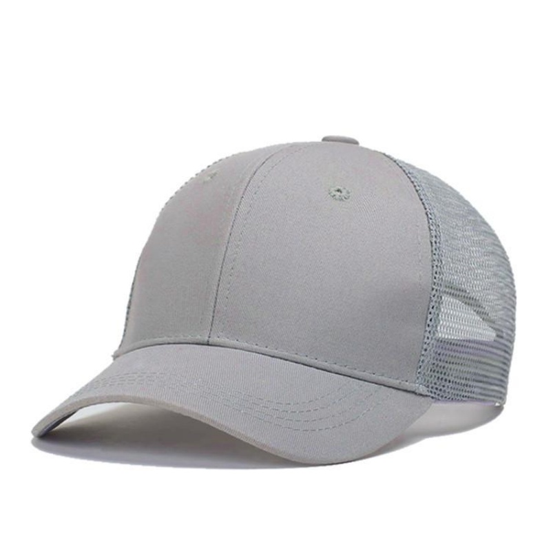 Casquette de baseball unisexe pour l'été, chapeau de soleil camouflage respirant en maille, casquette snapback de couleur unie pour homme