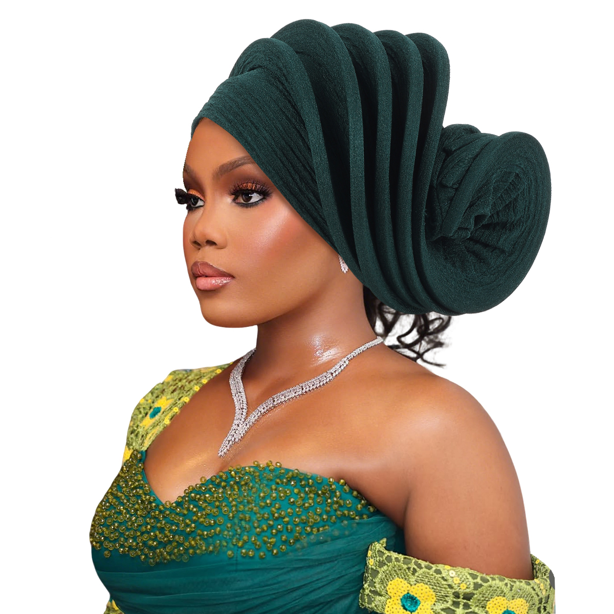 Nouveau design, prêt à porter : Turban africain, foulard pour femme, coiffe nigériane pour mariage, Auto Gele, coiffe de fête, chapeau