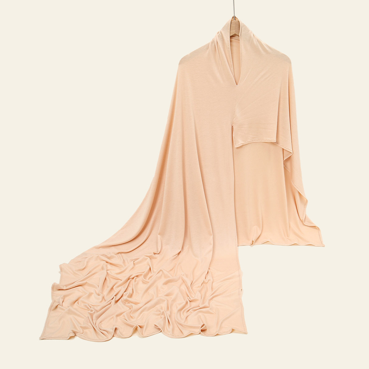 Hijab intérieur en coton de qualité supérieure, écharpe en Jersey Modal pour femmes, châles longs, une boucle instantanée, bandeau Turban de couleur unie pour femmes musulmanes