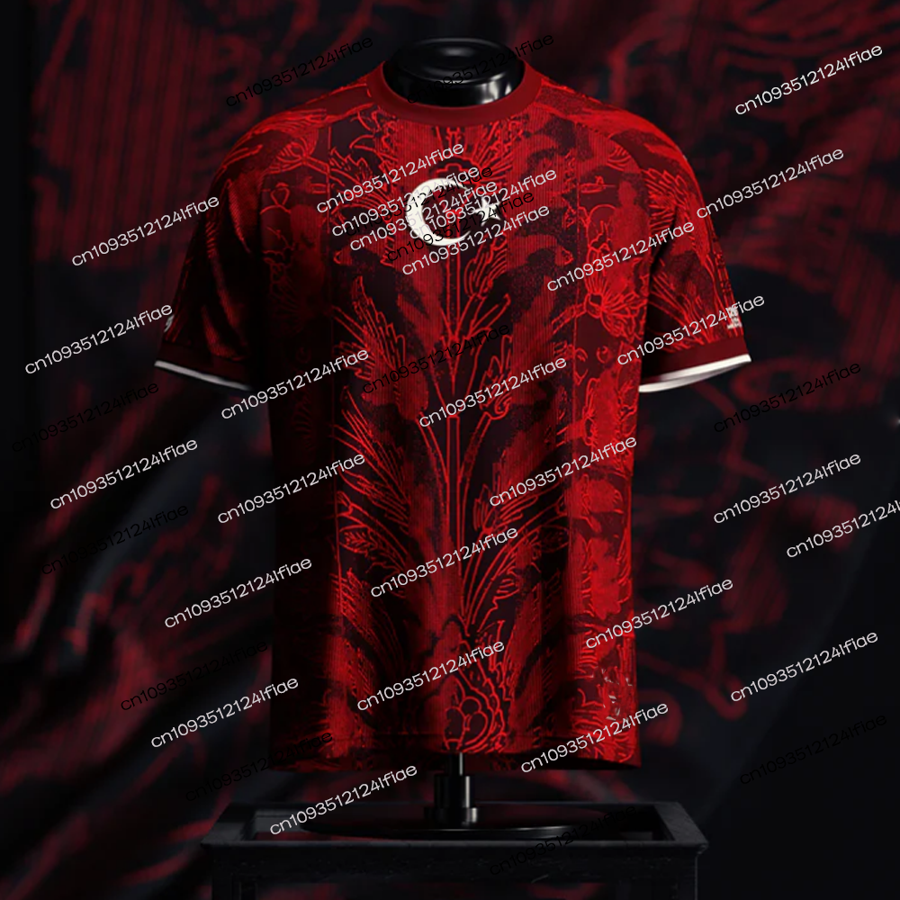 Nouveau maillot de football turc imprimé en 3D 2026 - Édition spéciale pour les fans, séchage rapide et respirant, maillot traditionnel confortable