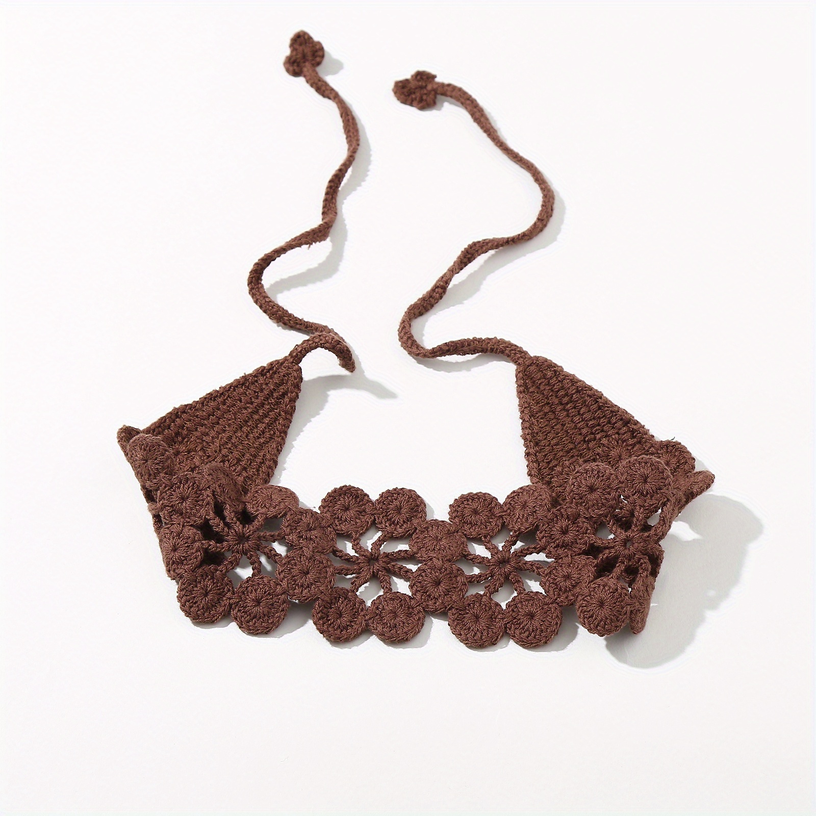 Foulard de cheveux au Crochet creux créatif, 1 pièce, bandeau tissé de Style Simple, accessoires pour cheveux