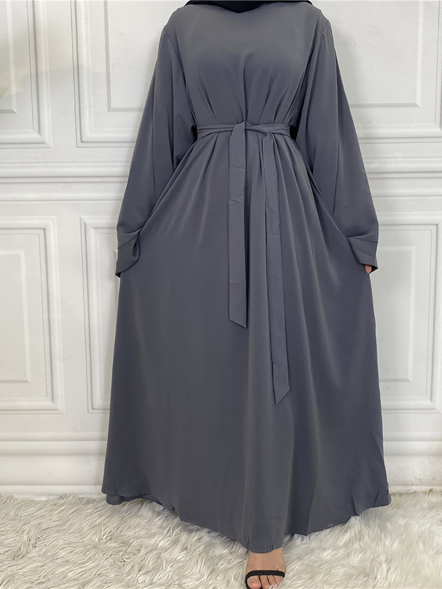 Abaya modeste Ramadan Musulman De Mode Maxi Robe turquie Caftan vêtements islamiques Musulman pour les femmes Robe Hijab Caftan robes