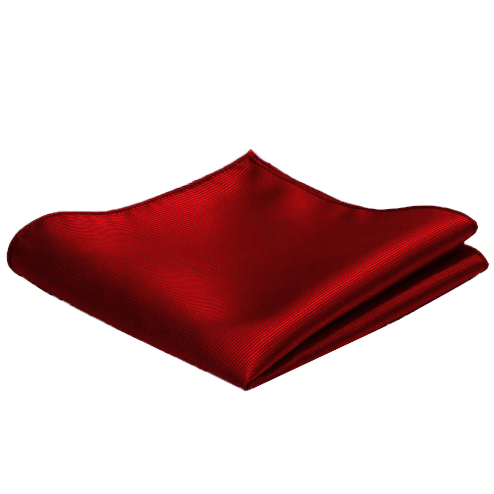 Mouchoir de poche classique en soie unie pour homme 25x25 cm – Foulard de poche élégant pour mariage et fête