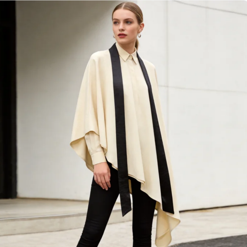 Nouvelle Collection Été 2026 : Chemise Élégante et Tendance avec Détail Écharpe Symétrique