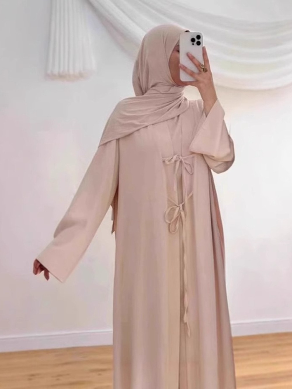 Eid femmes Robe musulmane Abaya Robe 2 pièces ensemble Satin robes Largos fête Caftan Jalabiya Ramadan dubaï caftan longue Robe 2025