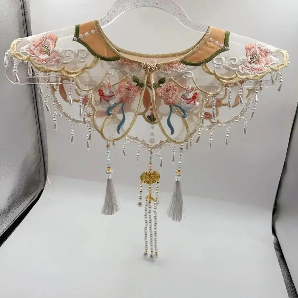 Enveloppes vêtements de mode décontracté Qipao Vintage femmes vêtements Streetwear broderie Style ethnique Hanfu Poncho Capes cape châles