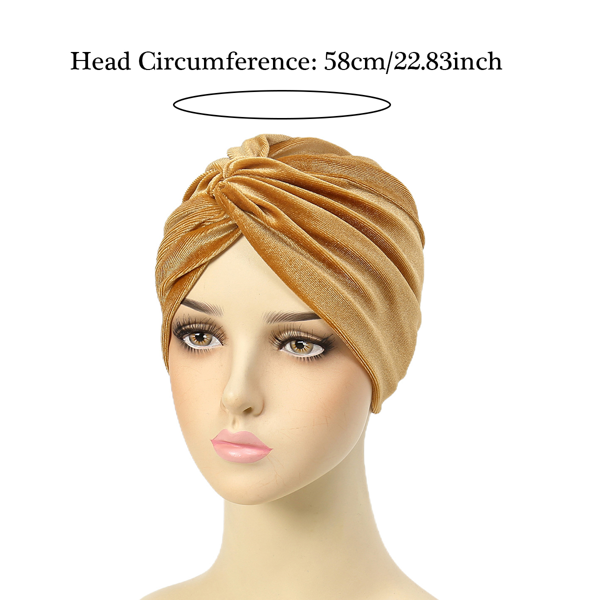 Casquettes Hijab musulmanes en velours pour femmes, couleur unie, Turban indien, Bonnet doux et élastique, accessoires pour vêtements islamiques