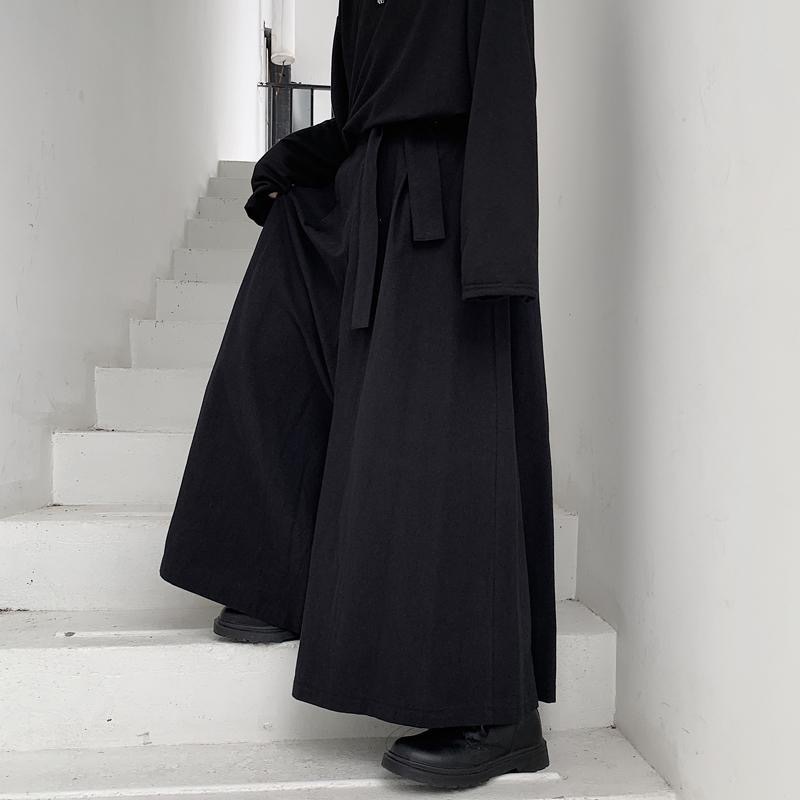 Large Hanfu chinois Style Harajuku Hakama Kimono Tang décontracté hommes 2023 pantalons masculins uniformes hommes Kendo pantalon samouraï pantalon