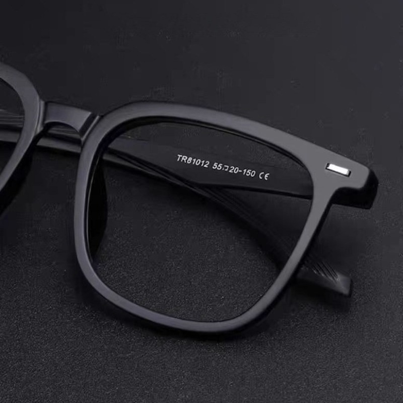 3 paires de lunettes anti-lumière bleue carrées noires, légères et confortables pour un usage quotidien.