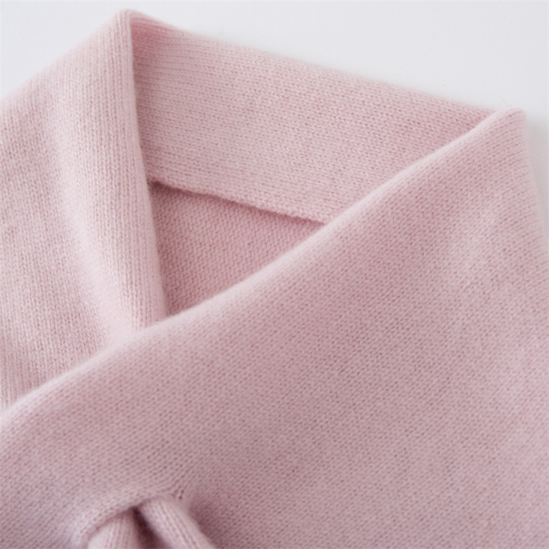 Écharpe 100% cachemire pour femmes, automne-hiver, polyvalente, chaude, douce pour la peau, écharpe triangulaire tricotée tendance pour filles, 6 couleurs