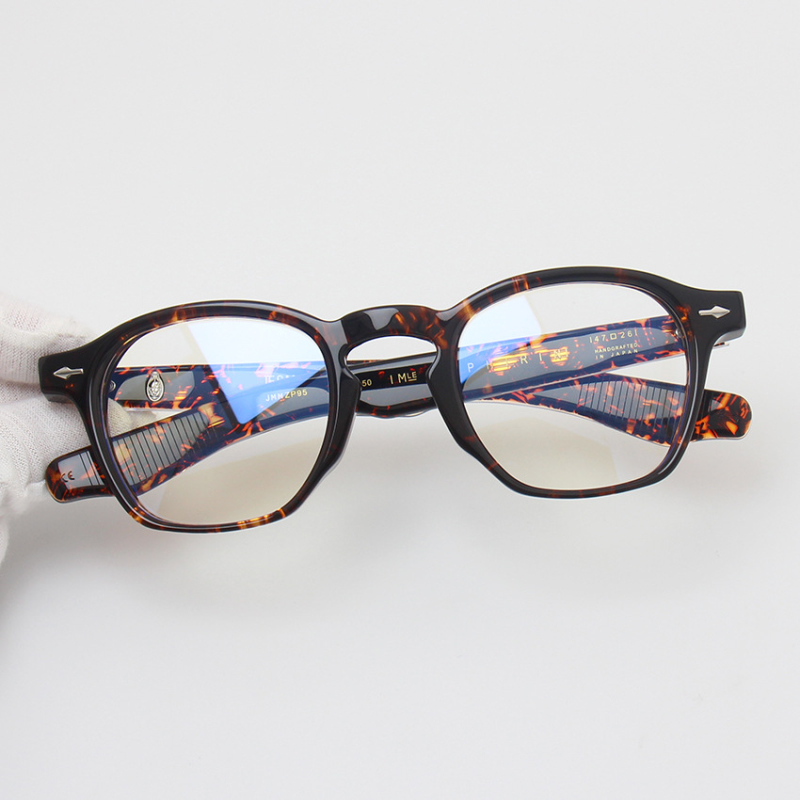 Lunettes carrées rétro faites à la main pour hommes et femmes, Design de marque, monture épaisse, tendance, en acétate de qualité supérieure, Vintage