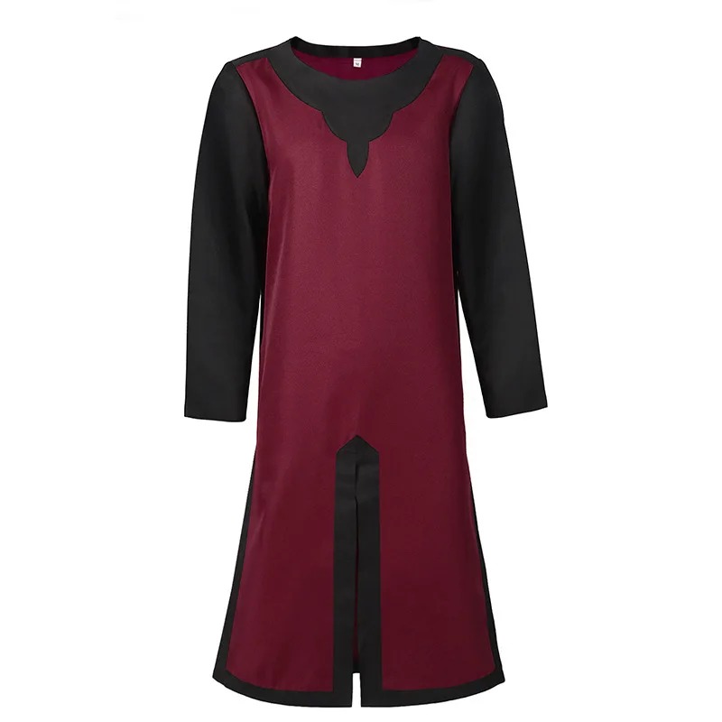 Tunique Longue Homme Adulte Style Viking Médiéval Croisé Renaissance Slavique, Tabard, Chemise, Tenue de Chevalier, Armure
