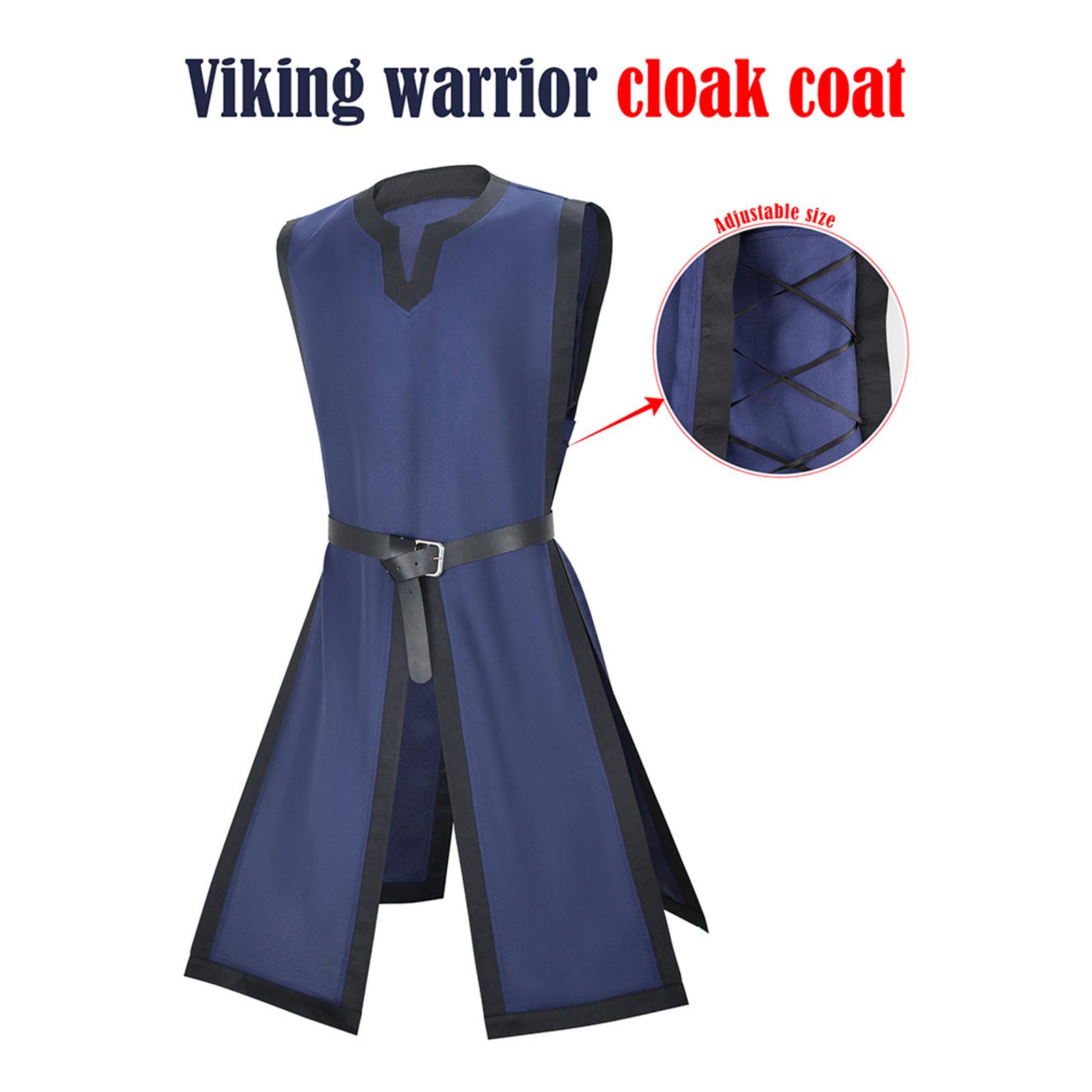 Cape, Robe et Tunique Médiévale Renaissance pour Homme, Style Chevalier Viking, Pirate, Vintage, pour Spectacle Scénique et LARP