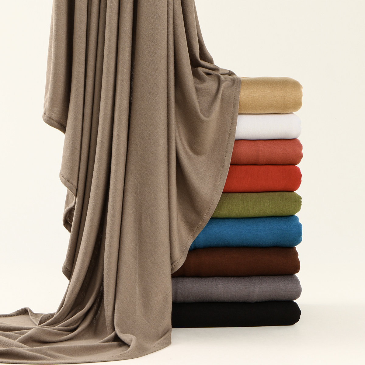 145*145 cm grande taille Jersey Modal carré écharpe extensible musulman instantané Hijab couche Khimar Eid islamique femmes prière foulard