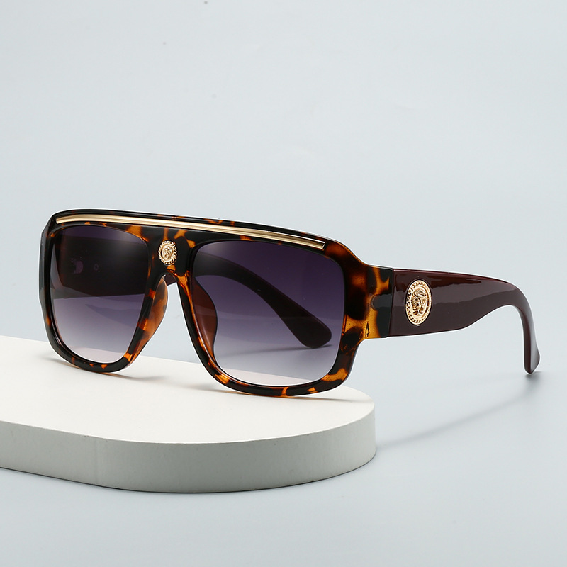 Marque de mode lunettes de soleil de créateur de luxe hommes femmes 2025 surdimensionné Vintage Punk nuances lunettes été voyage lunettes de soleil en plein air