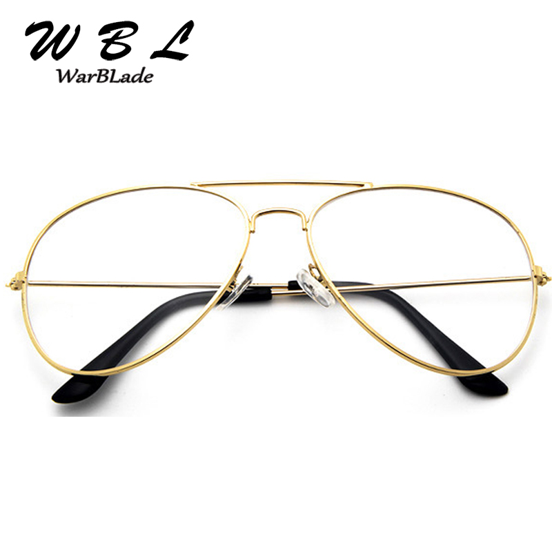 WarBLade-Lunettes Pilote Classiques Transparentes, Monture en Alliage, Optiques Aviation, Verres pour Hommes et Femmes, 2018 Hot, Nouveau