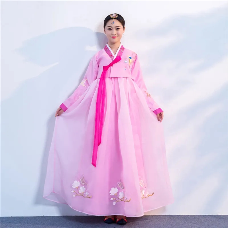 Costume Hanbok Traditionnel pour Femme, Vêtements de Spectacle de brevCoréenne, Scène Nationale Améliorée, Nouvelle Collection