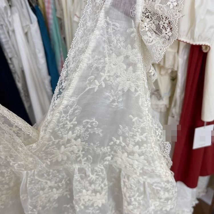 Nouveau débardeur féminin sexy en dentelle jacquard brodée, élégant et délicat, à volants, coupe ajustée, style français, décontracté et féerique