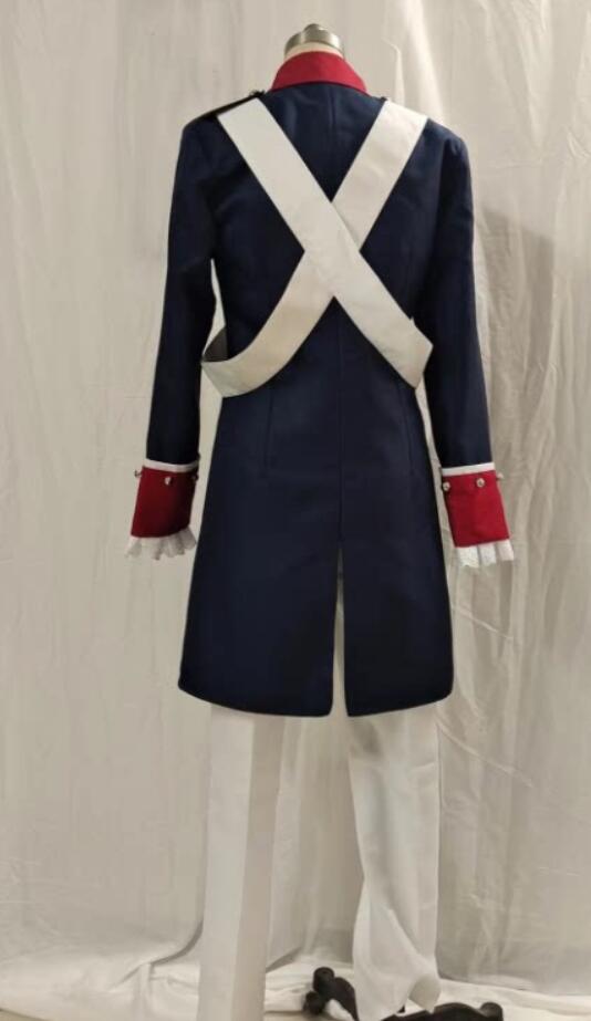 Costume de cosplay Hetalia pour hommes, uniforme militaire Alfred F, cape russe pour Halloween, tenue de Noël