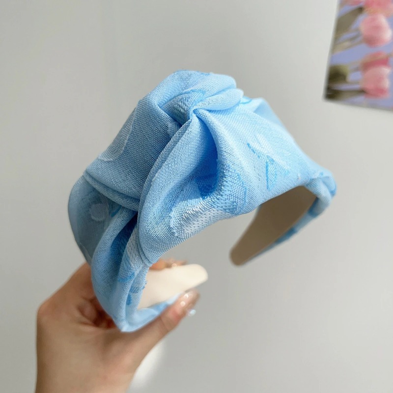 Nouveau Bandeau Large en Dentelle Printemps-Été, Nœud Frais, pour Coiffure Haute et Lavage du Visage, Accessoire Cheveux