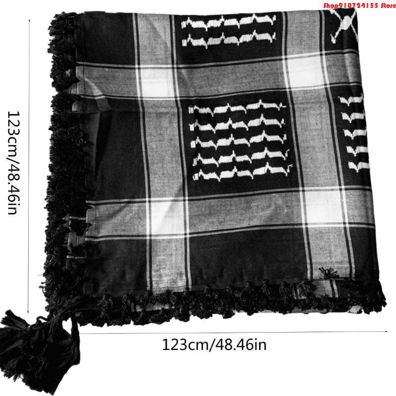 76HE – écharpe tactique arabe pour homme, foulard religieux, anti-poussière, multifonctionnel