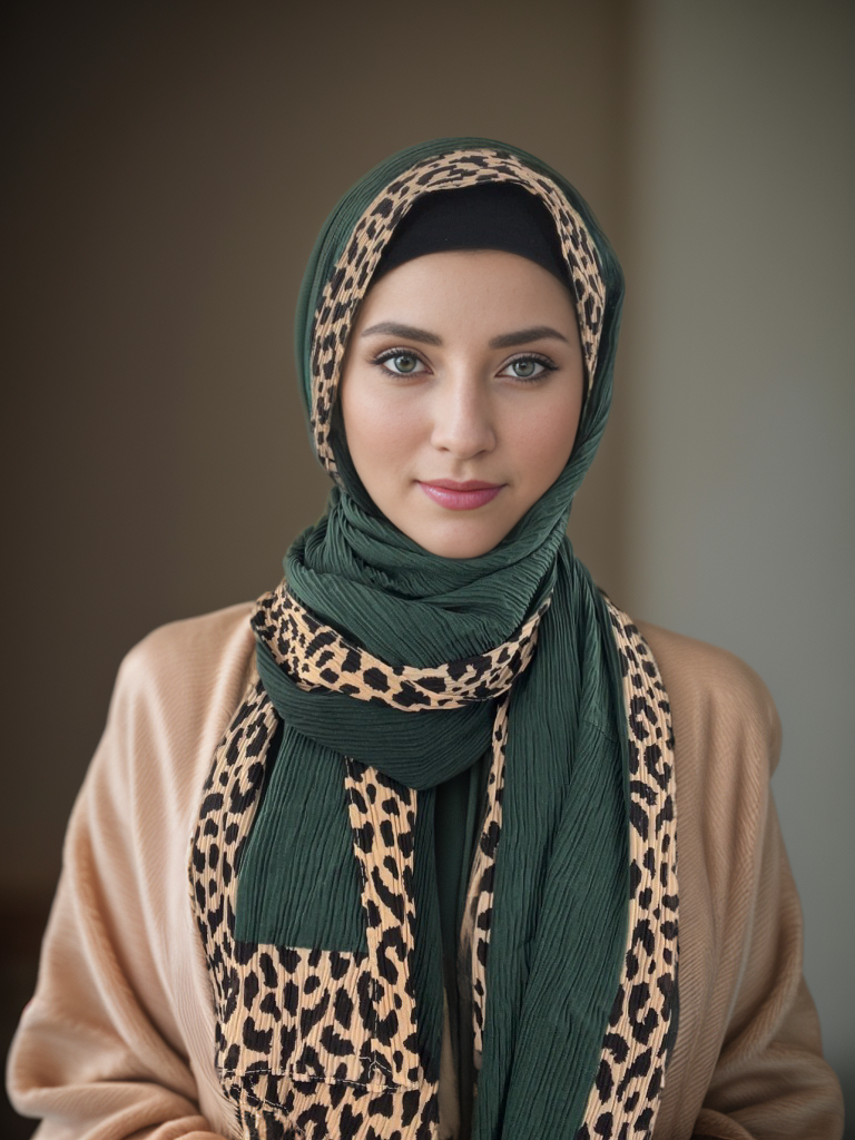 Nouveau Foulard en coton plissé imprimé léopard Hijab islamique solide Foulard froissé Hijab Foulard Femme Musulman Wrap