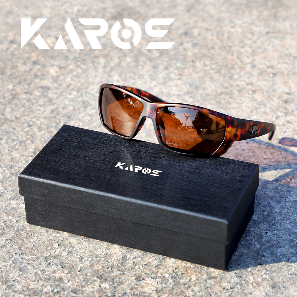 Lunettes de soleil polarisées pour hommes, protection complète, monture légère et confortable, lunettes de sport pour la conduite et la pêche