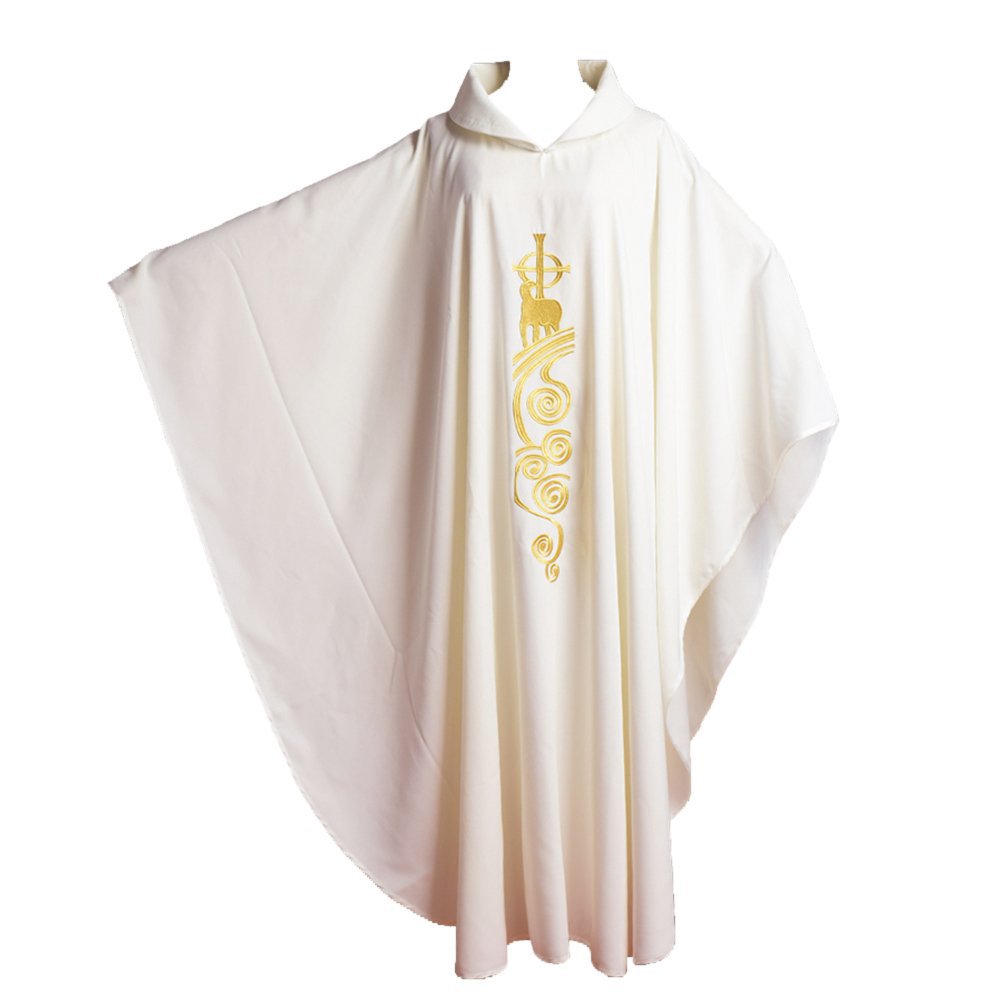 Halloween Cosplay prêtre vestimentaires chrétien Style européen Polyester adulte catholique religieux archbishop vêtements clergé Robe