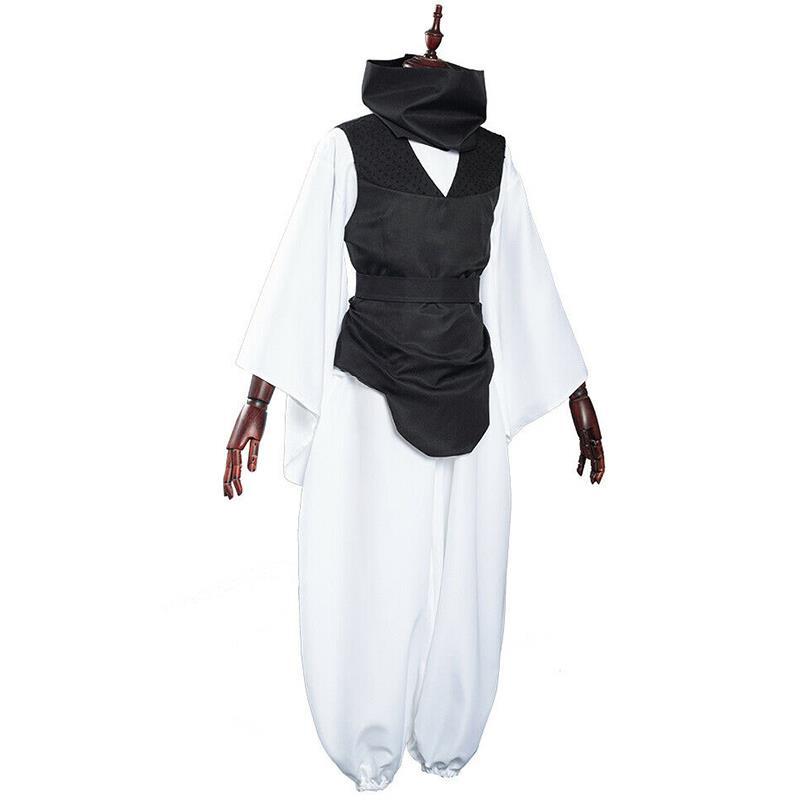 Costume de cosplay Choso de l'anime Jujutsu Kaisen, comprenant un gilet, une cache-cou, une ceinture et un pantalon blanc élastique, idéal pour Halloween, tenue Kimono Choso