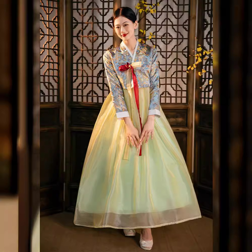 Hanbok traditionnel coréen pour femmes, robe ethnique de cour, costume pour mariage, séance photo de voyage, fête d'anniversaire, tenue de spectacle sur scène