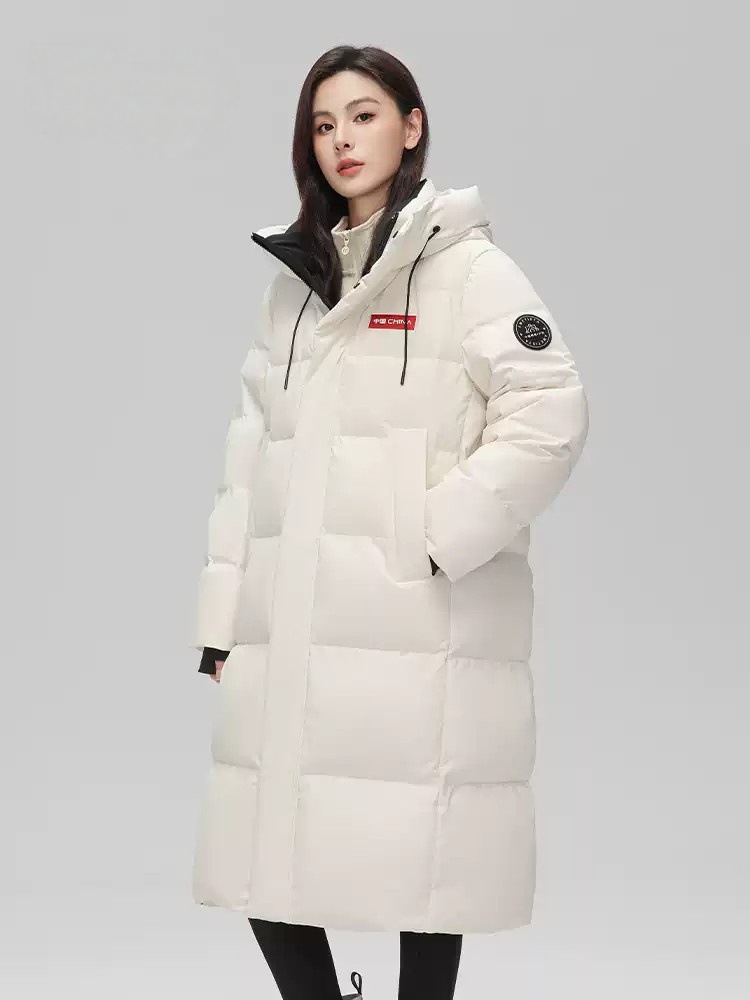 Veste longue rembourrée à capuche pour femmes, manteau froid, parkas super chaudes, vêtements d'hiver, mode coréenne, vente en gros, pas cher